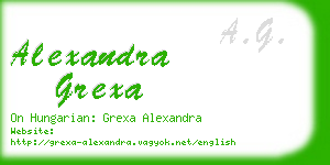 alexandra grexa business card